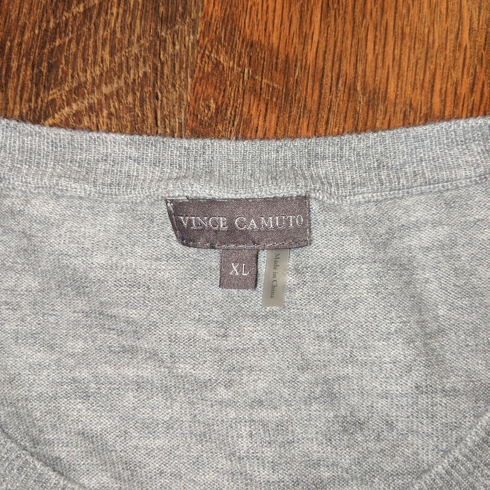 VINCE CAMUTO ZIGZAG SWEATER IN GREY - Picture 8 of 8